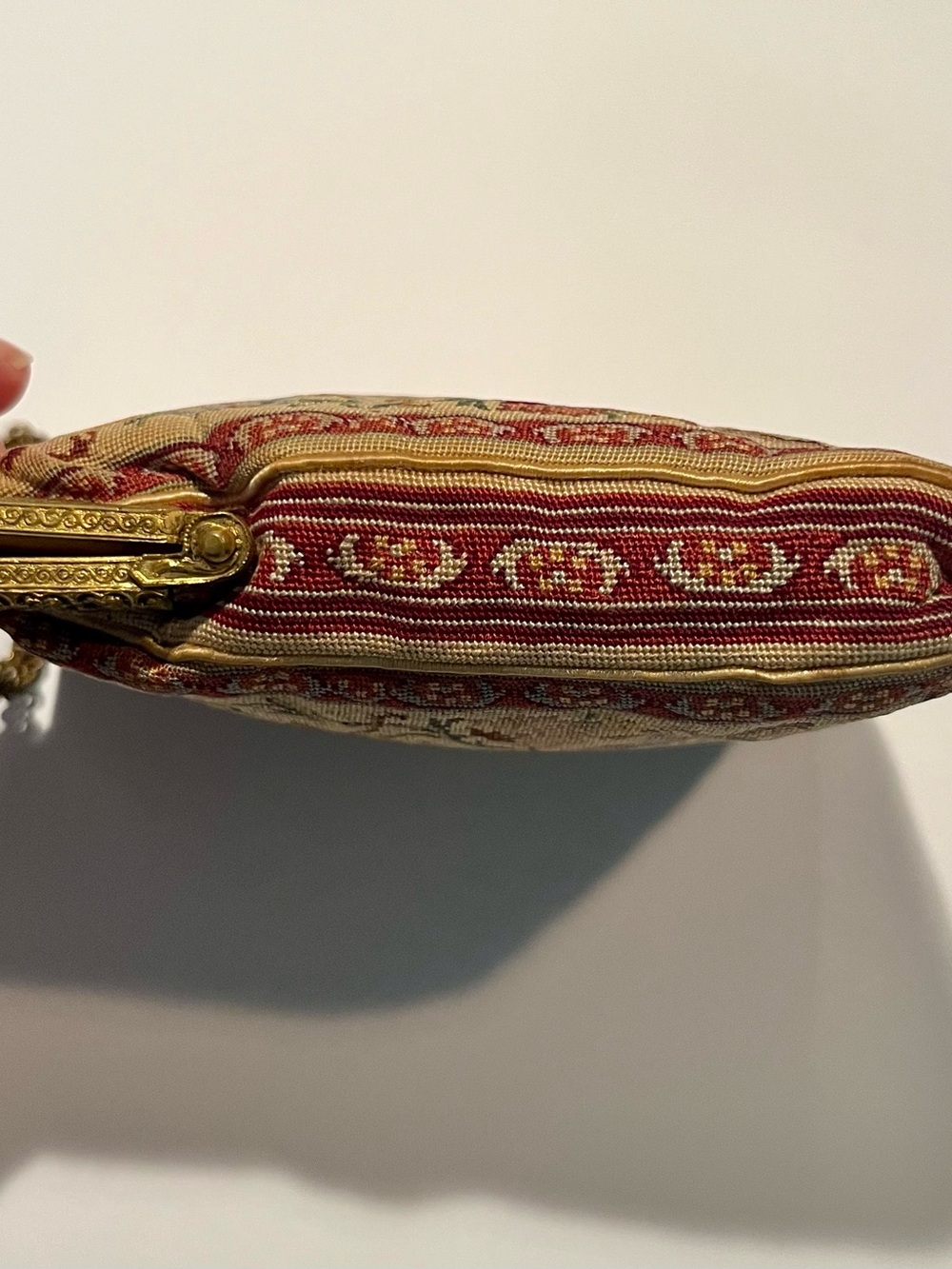 Antique petit point purse. So pretty! - Picture 6 of 6